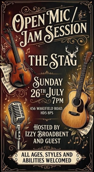 open mic night at the stag